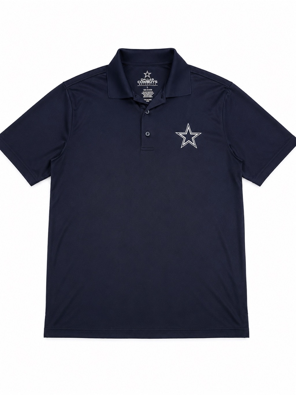 NFL Men’s Navy Polo with White Star Logo